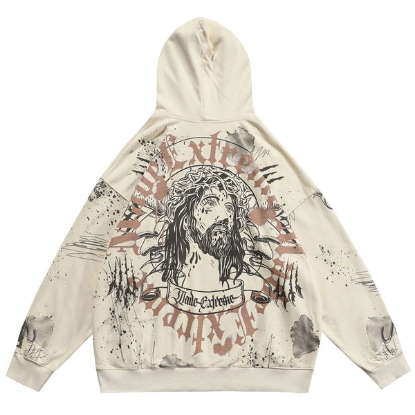 "Fallen King" Unisex Men Women Streetwear Graphic Hoodie Daulet Apparel