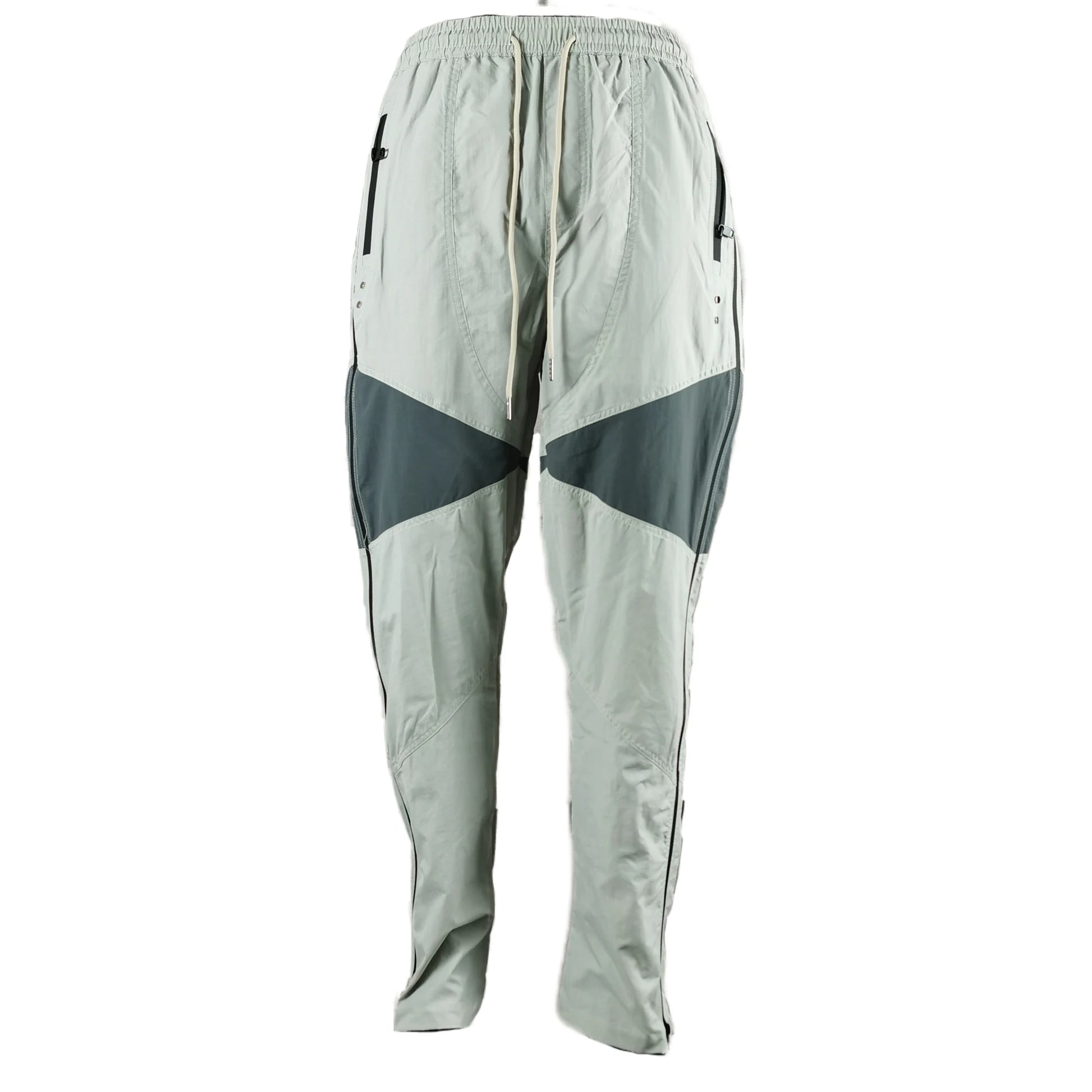 three dimensional adhesive zipper splicing functional patchwork cargo trousers mens high street vibe thin nylon cargo pants unique cargo style 936