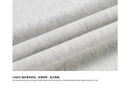 Korean style trendy brand street printed T shirt ins summer y2k simple personality hip-hop white gray sports half sleeved top Street King Limited