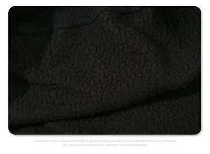 Three-dimensional foam splicing color hoodie plus fleece hoodie men and women Street King Limited