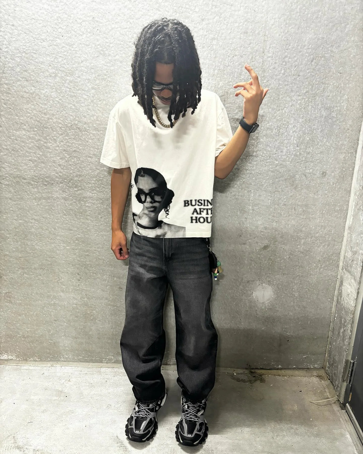 Y2k Europe and America Hip Hop character Printed Oversized T-Shirt Mens and Womens Retro Street Casual Short Sleeved Tops Street King Limited