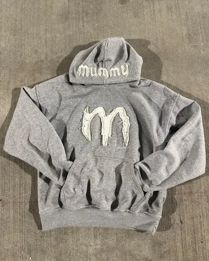 Y2k American High Street Fashion Brand Letter Embroidery Oversized Pullover Hoodie Women Fashionable Casual Loose Sweatshirt Men Street King Limited