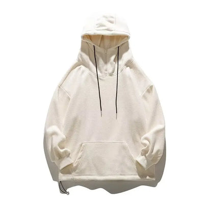 Men Women Winter Fleece Hoodies Korean Style Half Zipper Harajuku Hip Hop Hooded Sweatshirt Street Oversized Couple Pullovers Street King Limited