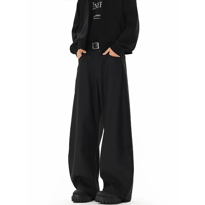 men streetwear fashion loose casual vibe hip hop black gray suit pant women harem pants trousers urban fashion pants
