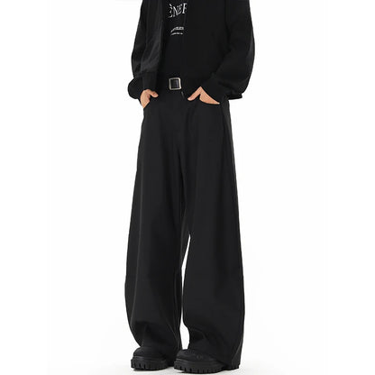 men streetwear fashion loose casual vibe hip hop black gray suit pant women harem pants trousers urban fashion pants
