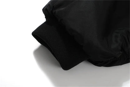undermycar 2023 new high street fashion brand high quality multi pocket flight jacket cotton coat black unique default style 3637