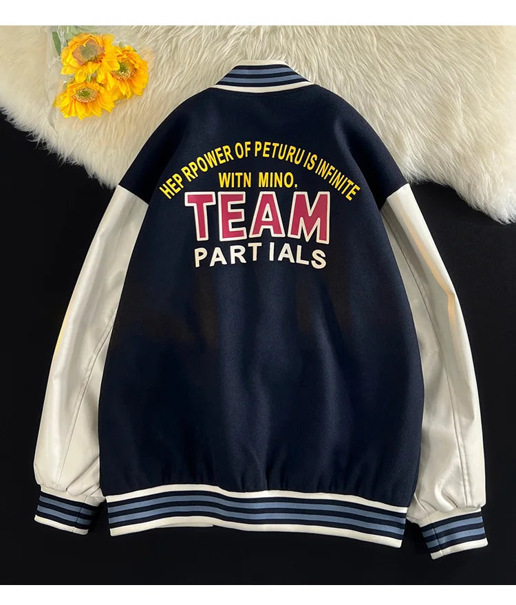 bomber jacket men women high quality suede fabric ins hip hop streetwear varsity jackets new brand baseball coat unique default style 5104