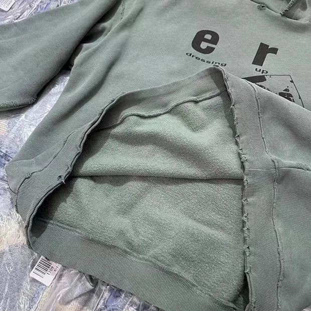 24AW printed fleece hoodie Street King Limited