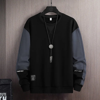 2023 Men Casual Sweatshirt Hoodie Men Harajuku Streetwear Pullover Male Patchwork Loose O-Neck Fashion Hip Hop Hoodies Street King Limited