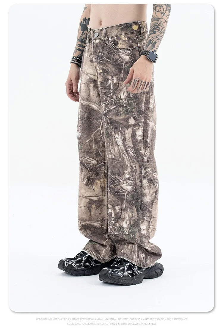 2024AW dry wood camo jeans Street King Limited