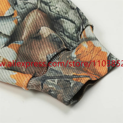 Autumn and Winter Vintage American High Street Men's Hooded Hoodie Clothing with Maple Leaf Printing Tops Oversize High Quality Street King Limited