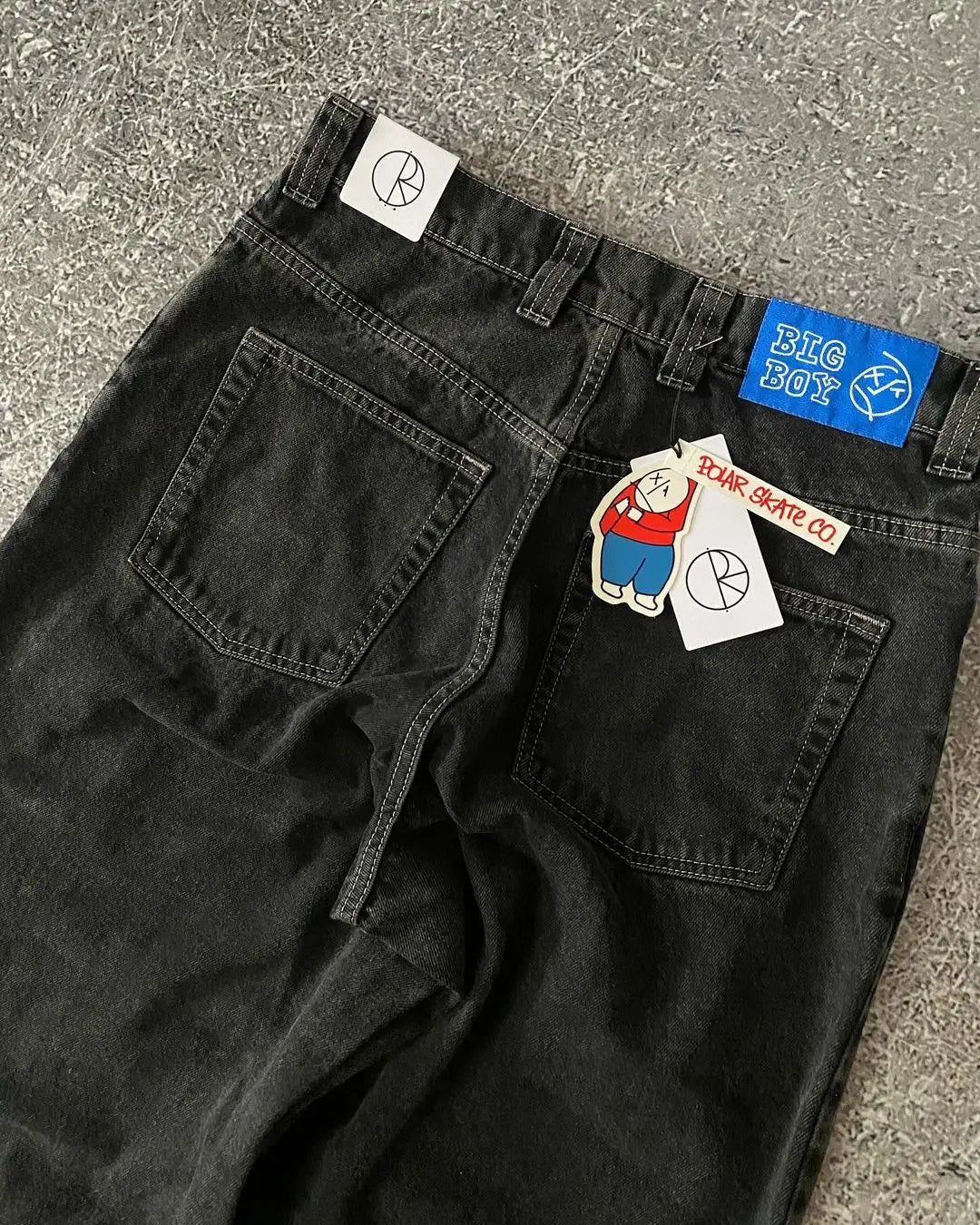 retro hip hop streetwear big boy jeans y2k embroidery pattern black baggy jeans pants men women fashion pants clothing unique jeans style 961