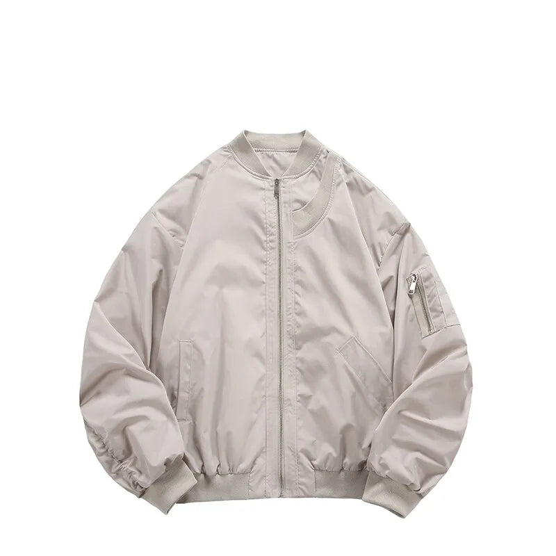 fashion spring autumn jacket men women streetwear fashion loose casual techwear bomber jacket cityboy baseball coat outerwear unique default style 677
