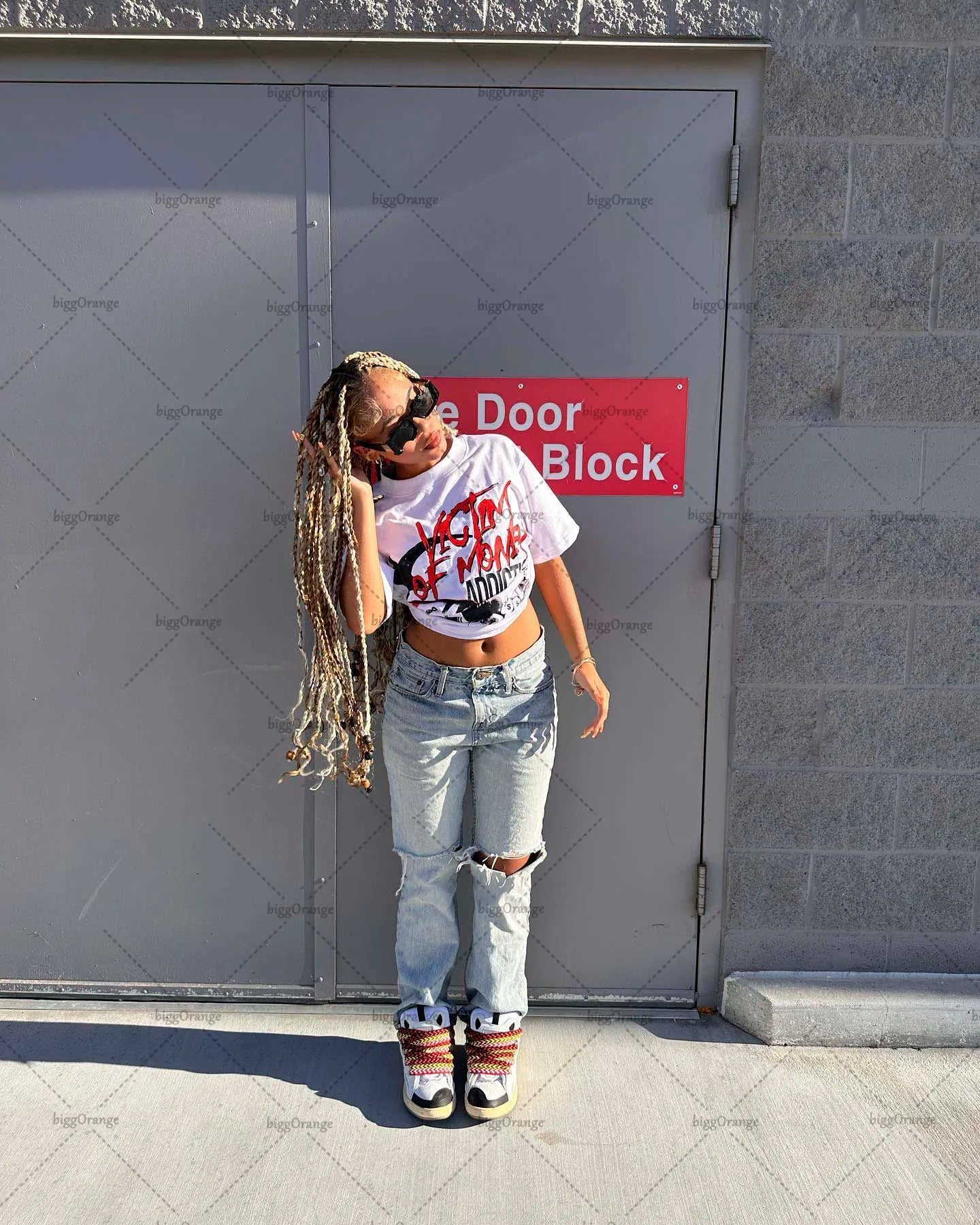 Y2K New High Street Clothing Gothic Print Oversized T-Shirt Women's 2023 Loose and Versatile Casual Short-Sleeved T-Shirt Women Street King Limited