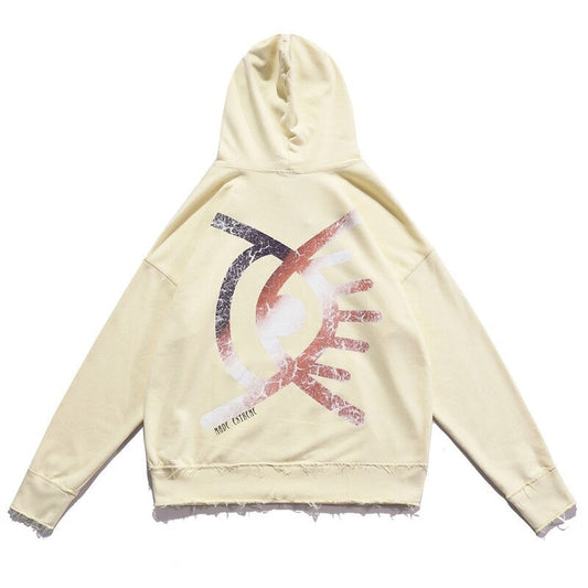 "Crossed Eye" Unisex Men Women Streetwear Graphic Hoodie Daulet Apparel