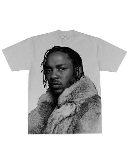 2024 New Trendy Gothic Initials Pattern Printed Oversized T-Shirt Men's Casual Harajuku Fashion Versatile Loose Short Sleeves Street King Limited