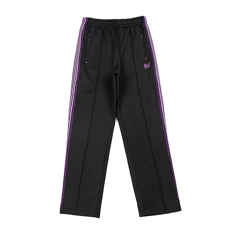 chaopai pattern embroidery loose casual pants side edge weaving straight leg pants men woman comfortable trousers unique default style 4667
