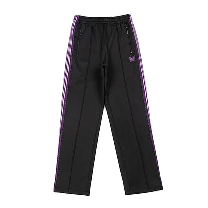 chaopai pattern embroidery loose casual pants side edge weaving straight leg pants men woman comfortable trousers unique default style 4667