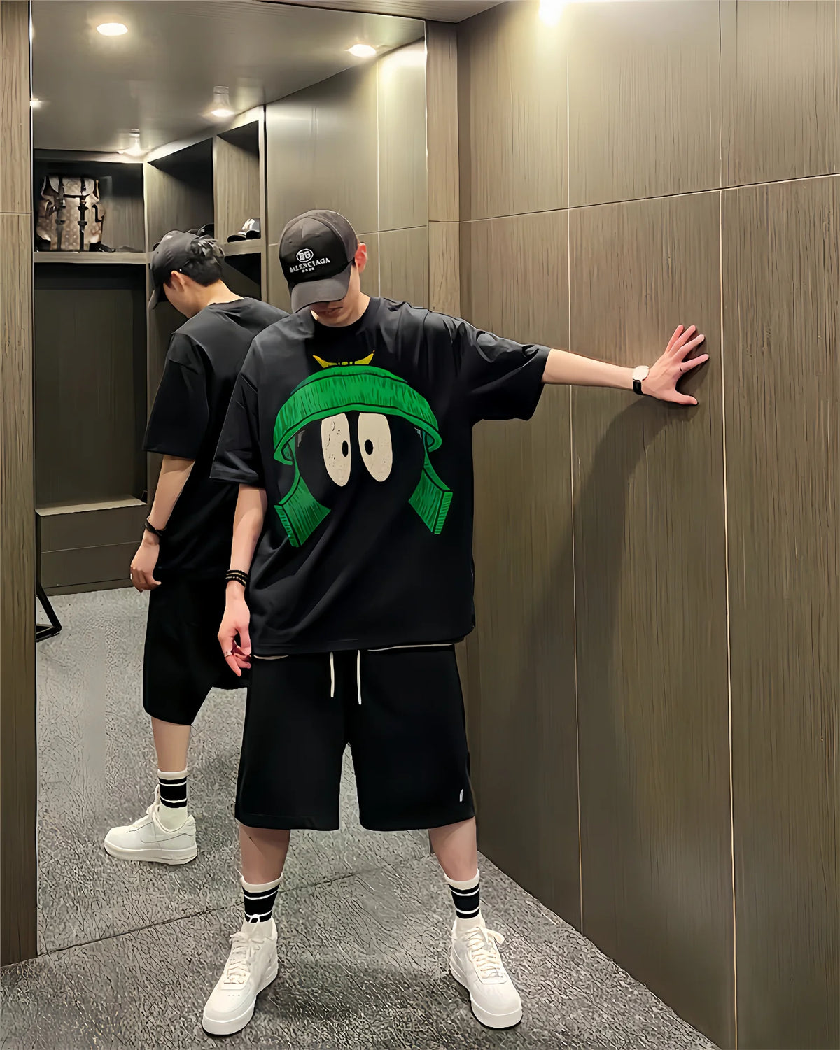 VINTGAE TALK Retro Tops Anime Printing High-Street Cotton Quality T-Shirt Street King Limited