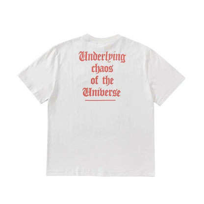 Spring Summer Cotton Vintage Short Sleeve Saint Top Tee Men Woman Casual Fashion T-shirts Street King Limited