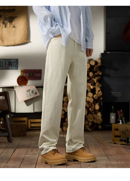 men classic fashion vintage casual loose plus size 28 42 straight white soft denim jeans pant cityboy jeans long trousers man unique jeans style 2003