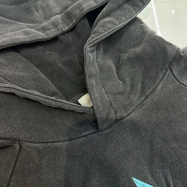 Autumn and winter 2024 new all-seeing eye embroidered hoodie Street King Limited