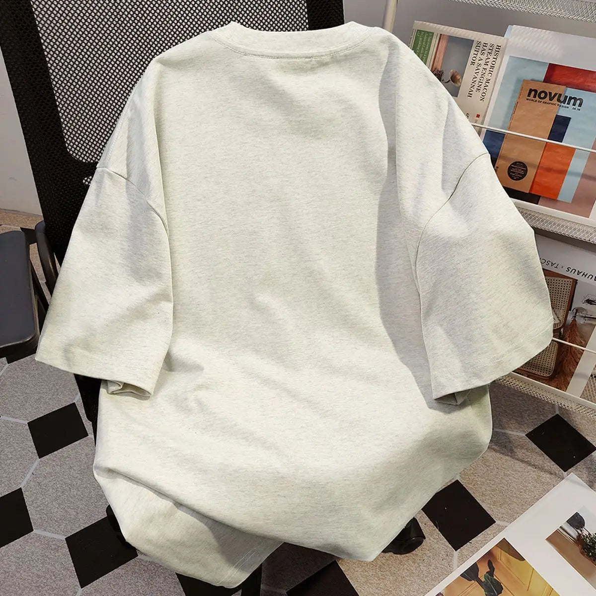 Pure cotton short-sleeved T-shirt for women and men in summer heavyweight pure cotton ins trendy American retro clothes y2k top Street King Limited