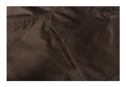 double side wearable coach jacket men streetwear fashion cleanfit splice plaid loose casual outdoor cargo jacket boyfriend coat unique cargo style 822