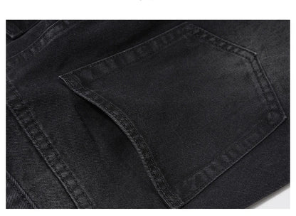 knee ripped patchwork jeans for men hip hop skinny biker taped jean trouser slim fit black denim pants fashion streetwear jogger unique joggers style 2019