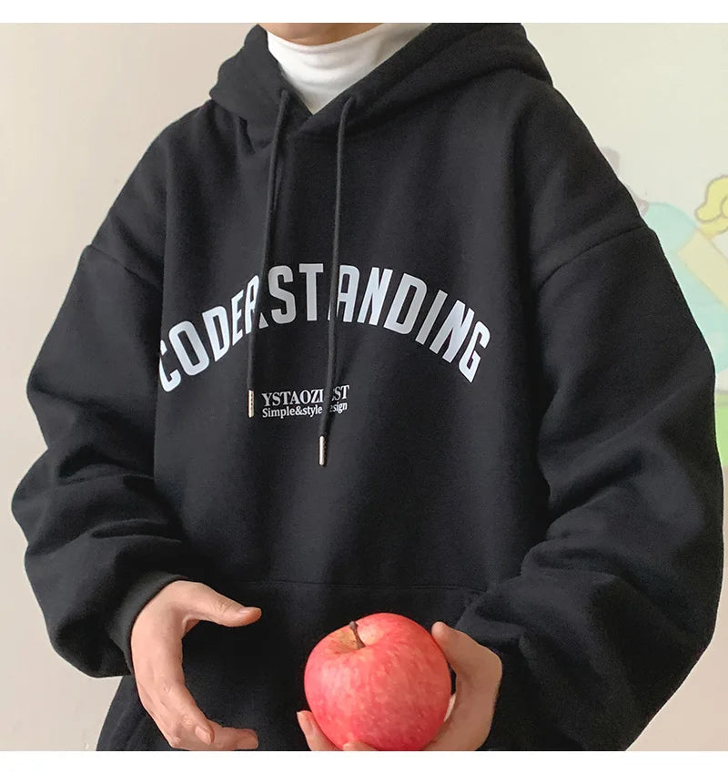 Autumn Men's Letter Design Printed Pullovers Hoodies Y2K Vintage Streetwear Hoody Sweatshirts Casual Fleece Oversize Hoodie Street King Limited