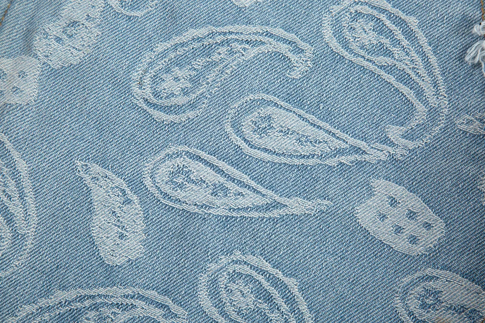 y2k frayed urban cashew flower full print patchwork baggy flare jeans for men straight pantalones hombre oversize denim trousers unique jeans style 3511