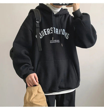 Autumn Men's Letter Design Printed Pullovers Hoodies Y2K Vintage Streetwear Hoody Sweatshirts Casual Fleece Oversize Hoodie Street King Limited