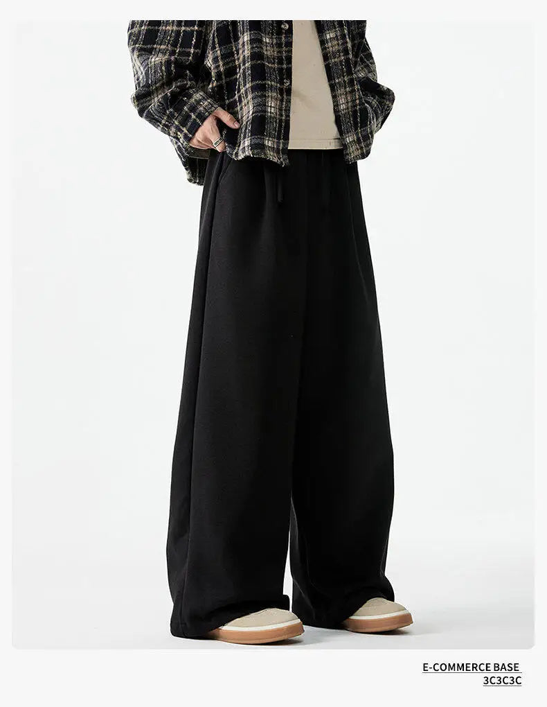men women loose casual streetwear fashion wide leg sport pants jogger sweatpants hip hop trousers baggy pants unique joggers style 1587