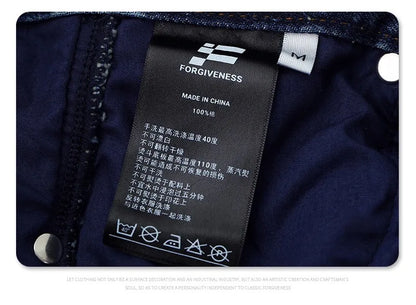 2024 autumn and winter new wave pants wash do old outline jeans unique jeans style 4808