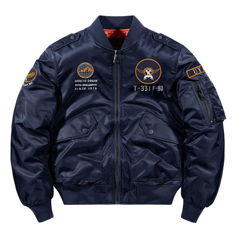 2023 hot bomber jacket mens air force ma 1 military baseball jacket plus size coat thick cargo jacket men clothing unique cargo style 5531