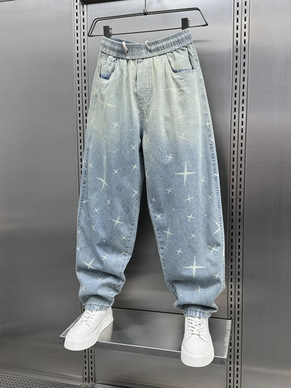 y2k Men Baggy Pants Drawstring Hip Hop  Baggy Harem Japanese korean Streetwear Harajuku Casual Hip Hop Jeans Men Trousers Street King Limited