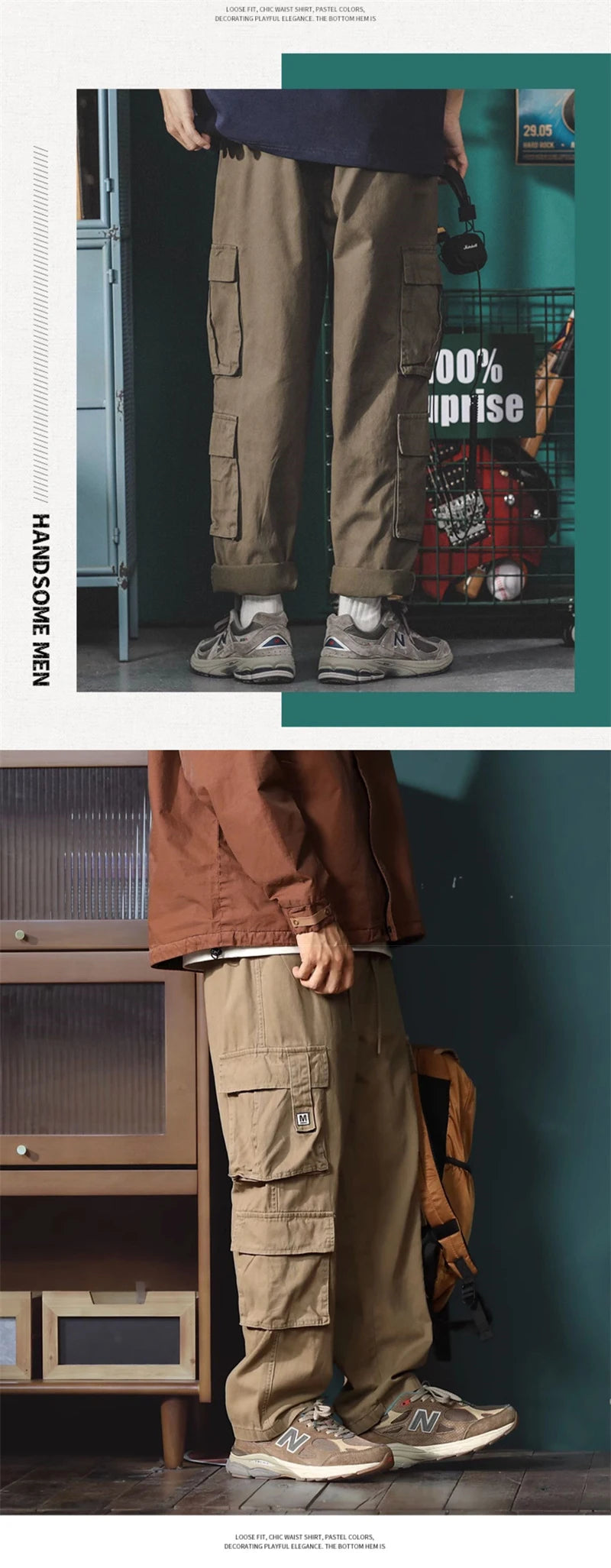 american vintage baggy cargo pants men outdoor sport military tactical sweatpants y2k straight multi pocket overalls trousers unique joggers style 461