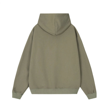 Hip Hop Punk Hoodie Sweatshirt 2023 Autumn Zipper Design Solid Color Hoodies Pullover Harajuku Cotton Sweat Shirt Street King Limited