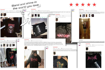 Rainbowtouches 2022 New Brand Men T-Shirt High Street Tidal Current Python Printing Mens Graphic T-Shirts Vintage Loose T-Shirt Street King Limited