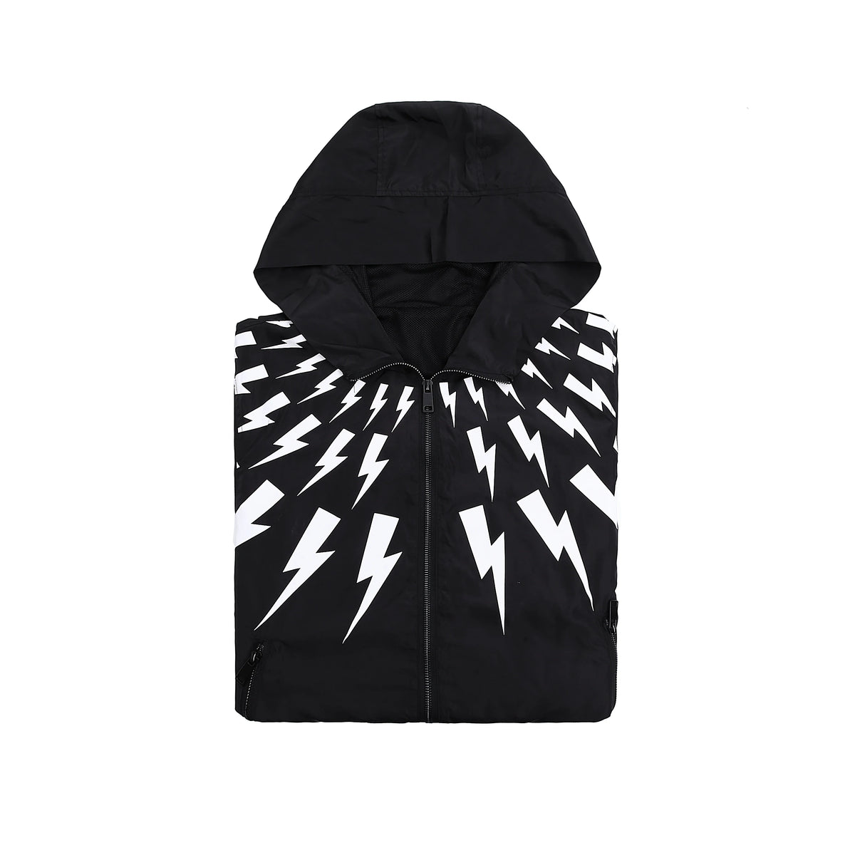 New luxury Men 2023 Classic Neil Thunderbolt Zipper Windbreak Windproof Parka Jackets With Hoody Outdoor Wear Thin #426 Street King Limited