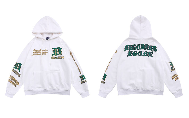 "College Day" Unisex Men Women Streetwear Graphic Hoodie Daulet Apparel
