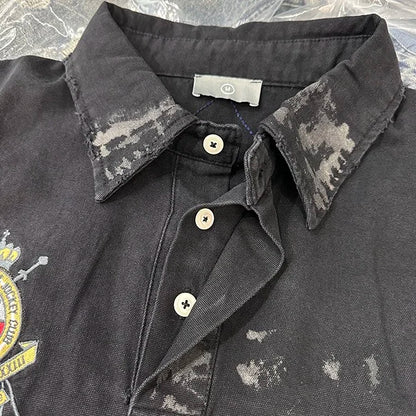 Embroidered patchwork shirt Street King Limited