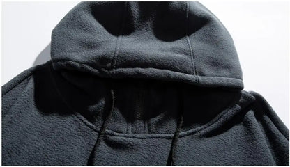 Men Women Winter Fleece Hoodies Korean Style Half Zipper Harajuku Hip Hop Hooded Sweatshirt Street Oversized Couple Pullovers Street King Limited