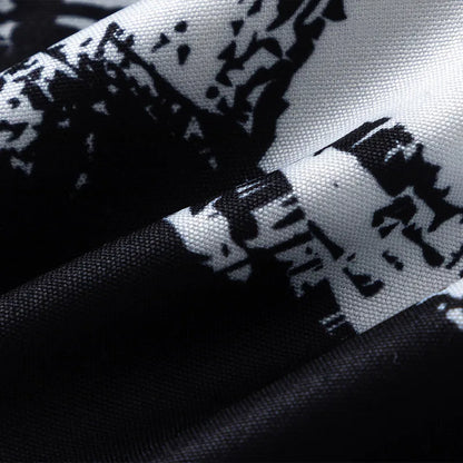 Men Hawaiian Short Sleeve Shirts Graffiti Print Thin Street Loose Blouse Summer Beach Casual Holiday Tops Y2K Korean Shirt Street King Limited