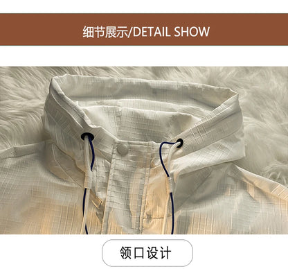 korean style punch jacket men autumn new epaulet design hooded jackets waterproof windproof loose unisex coats unique default style 5085
