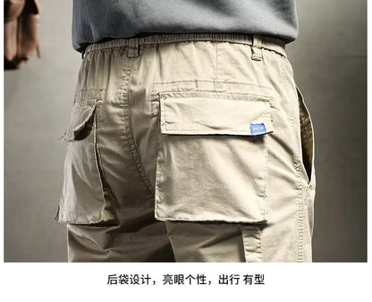 Fashion Men's Pant Korean Trend Streetwear Cargo Pants Joggers Pants Men Casual Men Clothing Elastic Waist Spliced Men Trousers Street King Limited