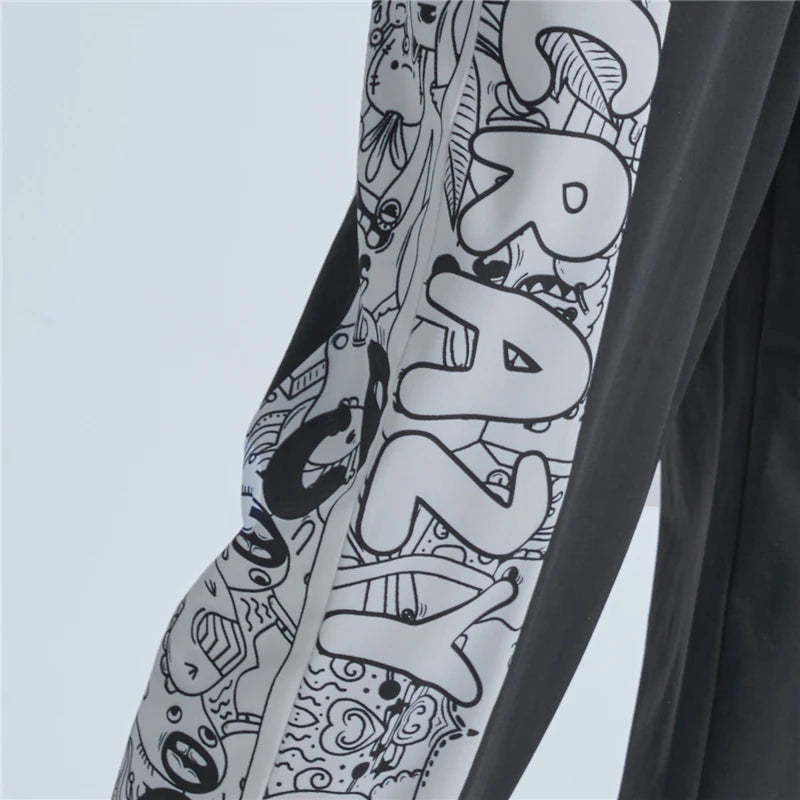 rainbowtouches 2022 brand mens casual pants high street printing loose straight men fashion mens trousers unisex menswear bottoms