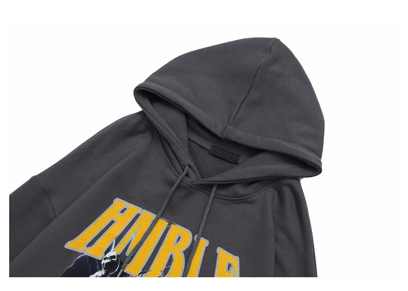 Rainbowtouches Hooded Unisex Sweatshirts Men Hip Hop Stylish Vintage Clothes Graphic Printing Essentials Comfortable Fashionable Street King Limited