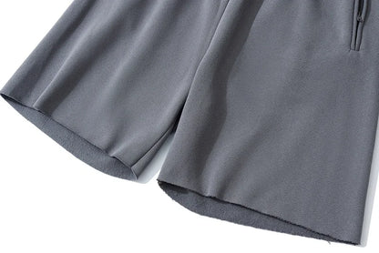 Good Quality New Kanye West Shorts High Street Chaopai Heavyweight Curled Edge Oversized Motion Casual Breeches Street King Limited