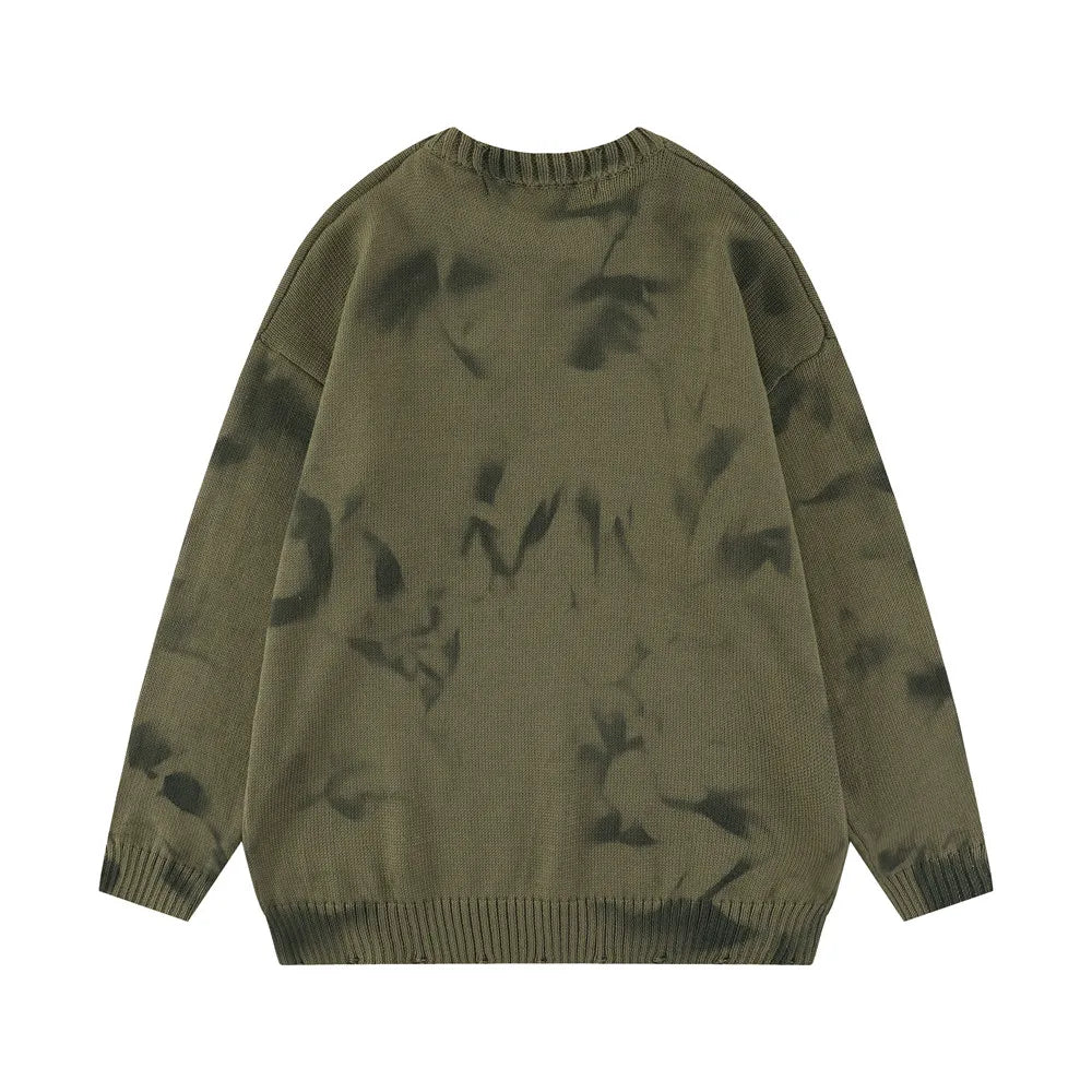 New 2022 Men Luxury Gothic Winter gentleman Virgin Mary tie-dyed Knit Casual Sweaters pullover Asian Size High Street Drake R018 Street King Limited